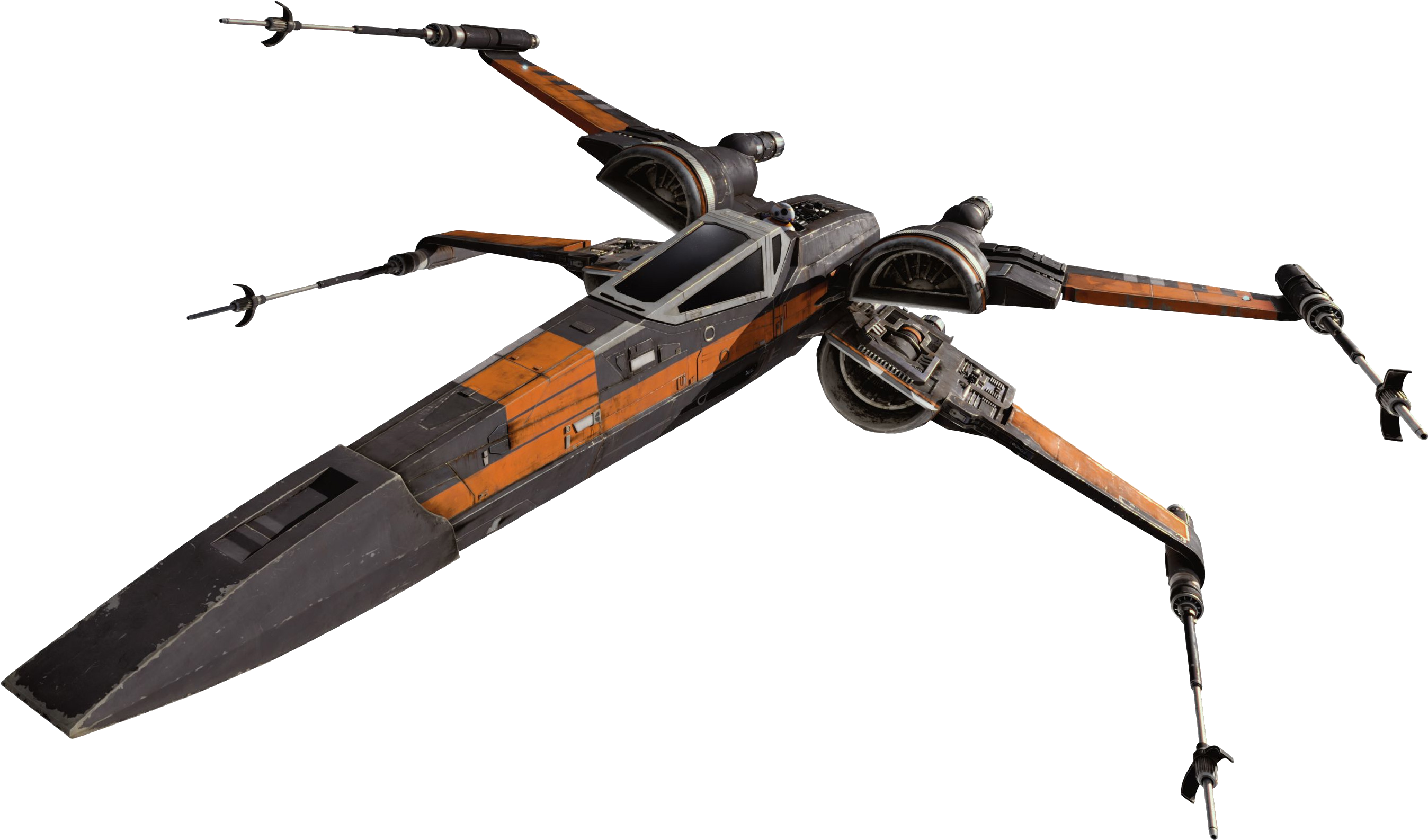 Xwing Png - Poe X Wing Transparent Clipart (2706x1593), Png Download