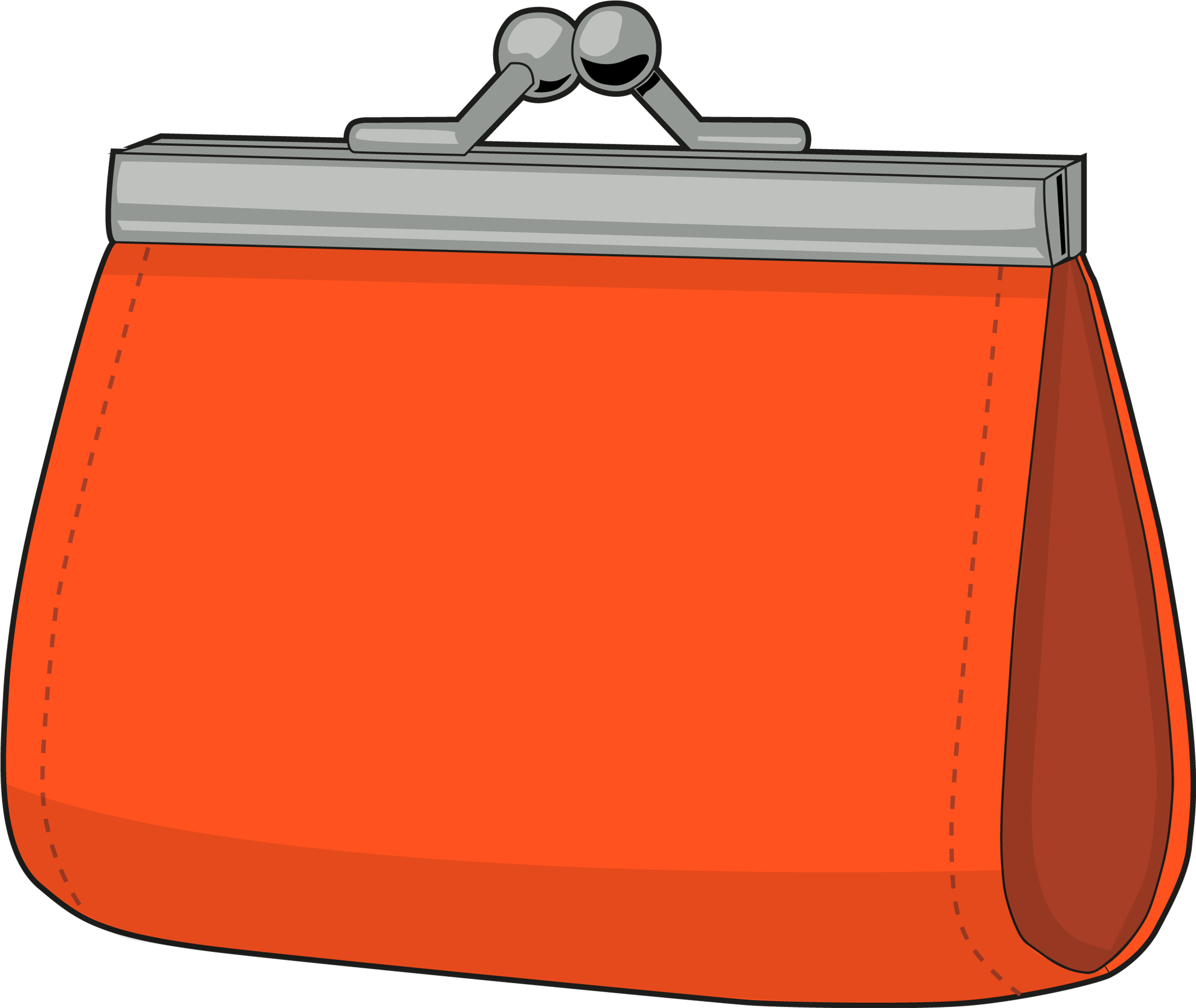 Ver En La Mediateca - Monedero Dibujo Clipart (3508x2480), Png Download