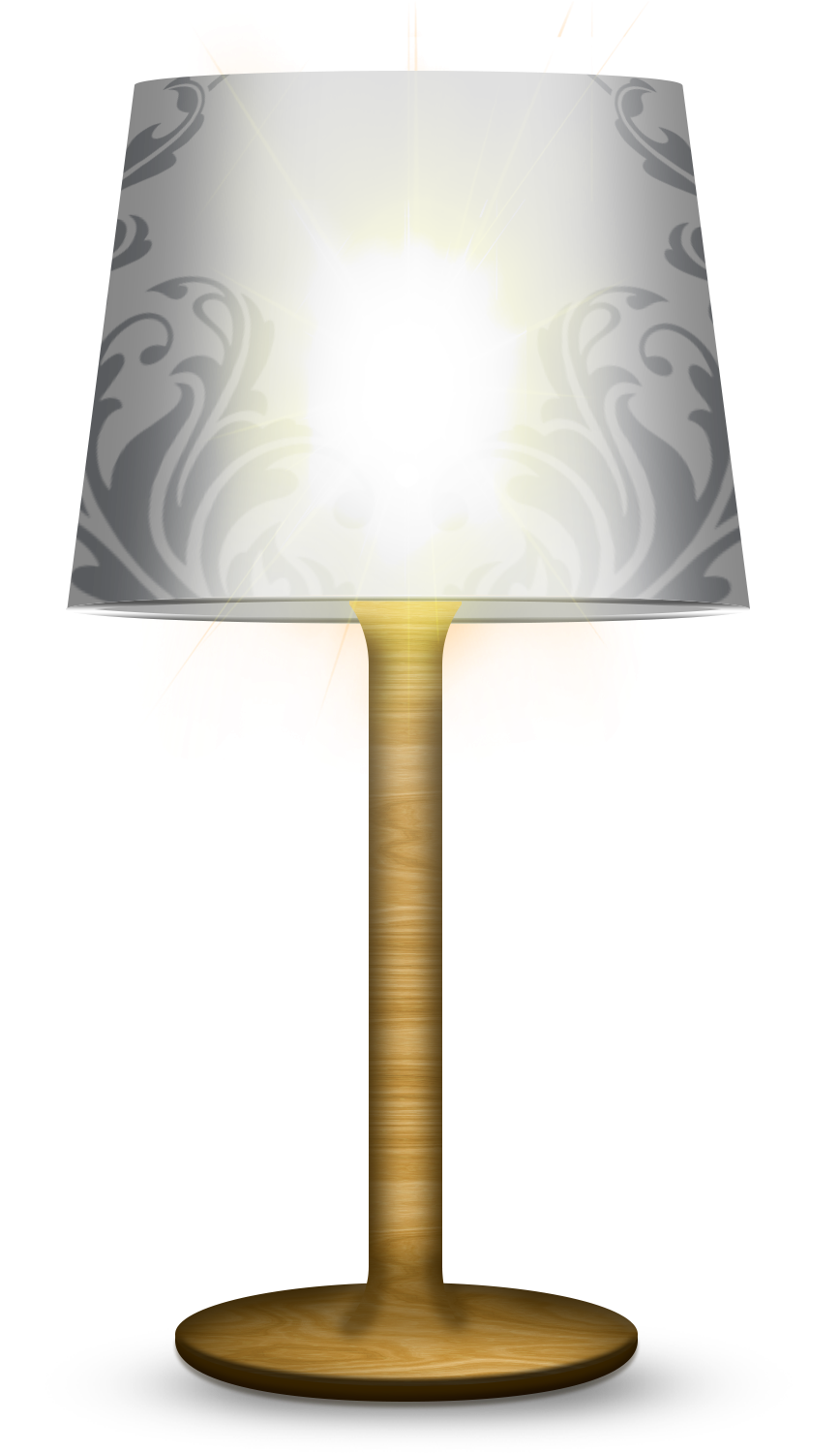 Household Items Table Lamps School Supplies Png And - Lampshade Clipart (2000x2000), Png Download