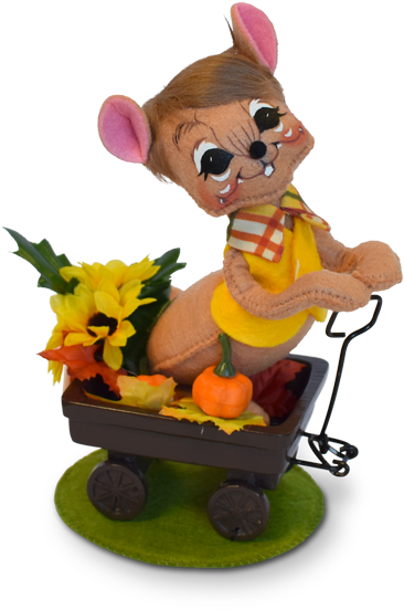 6 Inch Harvest Wagon Mouse - Cartoon Clipart (600x600), Png Download