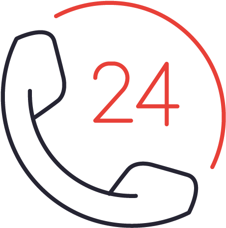 Expert 24 Hour Telephone Answering Call-out Services - Line Art Clipart (660x660), Png Download