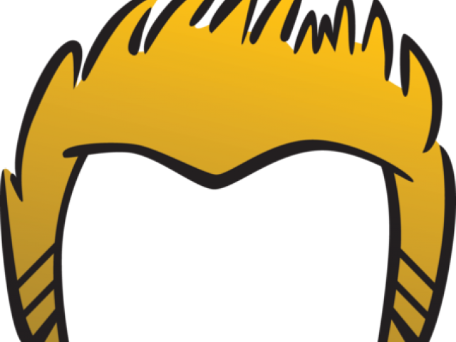 Hair Clipart Donald Trump's - Blond Hair Boy Clipart - Png Download (640x480), Png Download