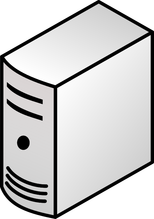 Download Clip Art Black And White Library Application Server Server