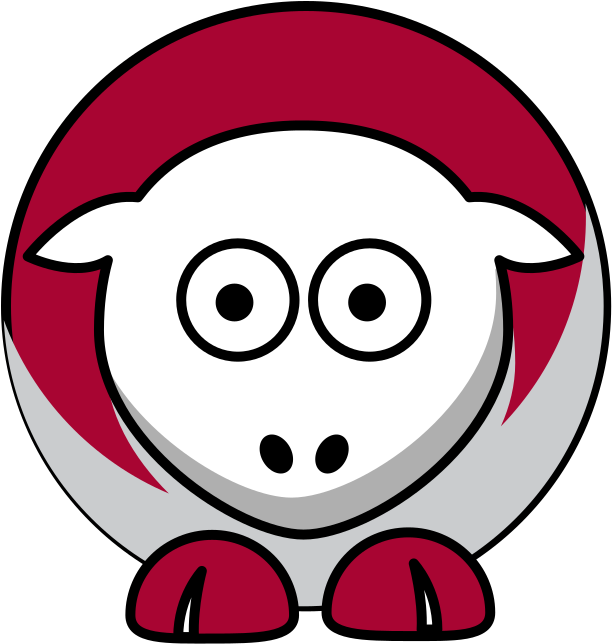 Clipart Download Sheep Crimson Tide Colors - Cal State Fullerton Titans - Png Download (564x594), Png Download