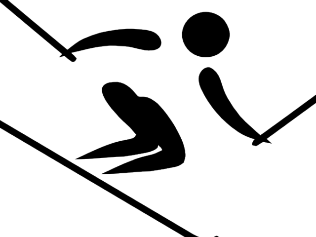 Ski Clipart Downhill Ski - Alpine Skiing - Png Download (640x480), Png Download