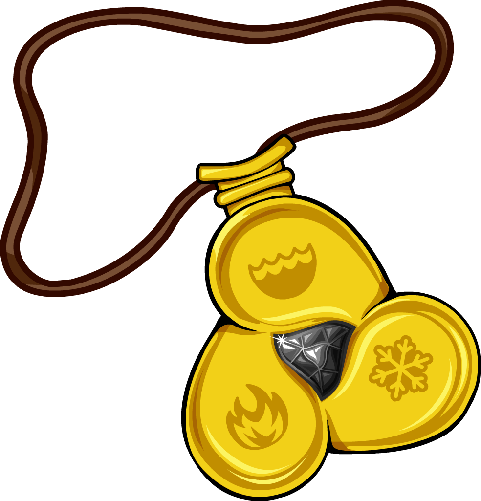 Amulet Clipart Ninja - Club Penguin Ninja Amulet - Png Download (984x1025), Png Download