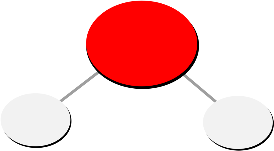Molecule Water Chemistry Chemical Formula Atom - Water Clipart (1061x750), Png Download
