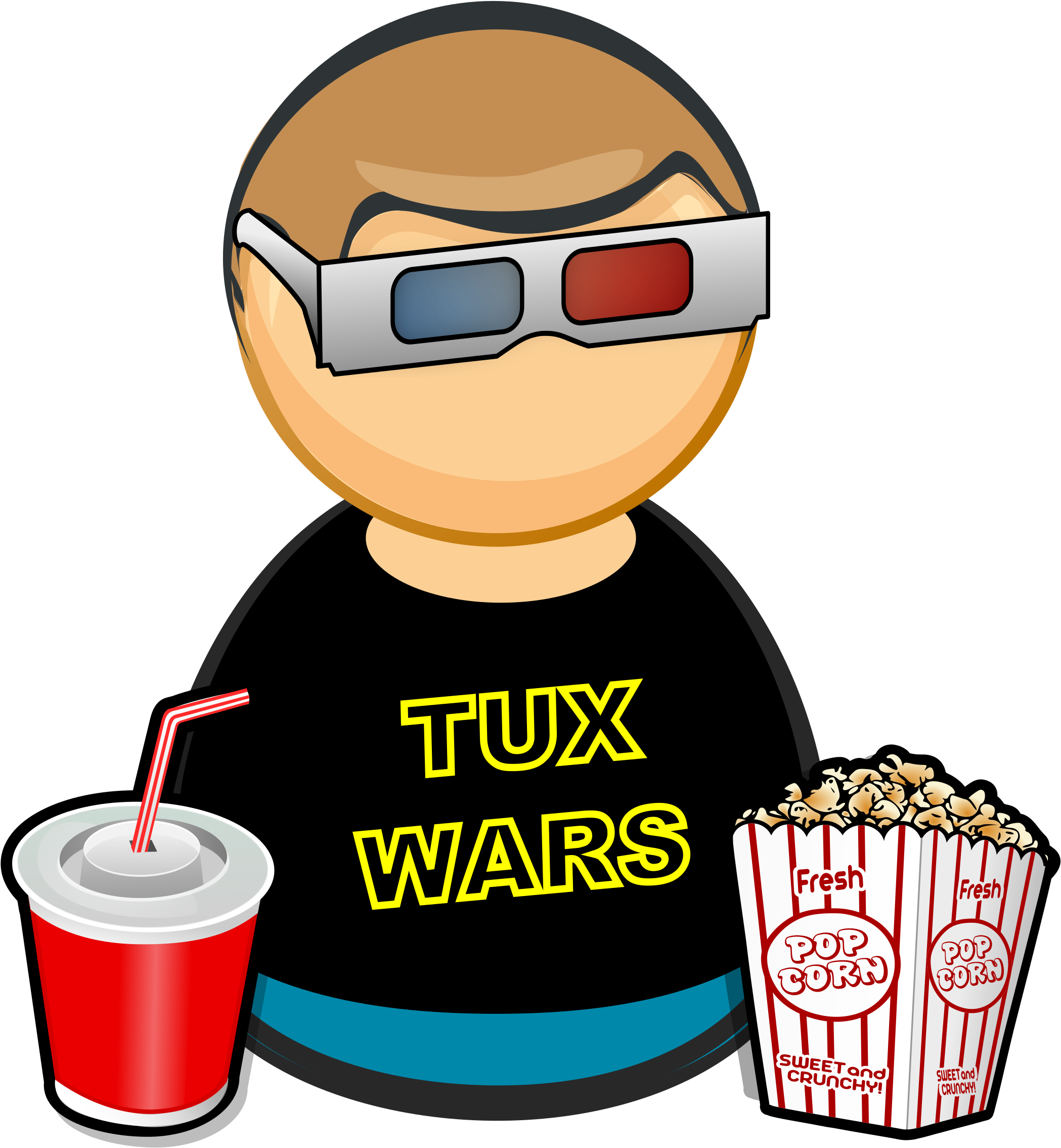 Visitor Movie Fan Big - Cinema Clip Art - Png Download (2252x2400), Png Download