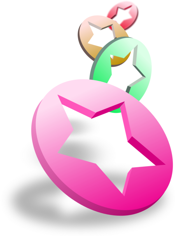 Flying Stars In Circles - Clip Art - Png Download (600x807), Png Download