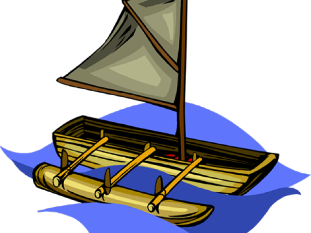Canoe Clipart Water Transportation - Canoa Com Vela Png Transparent Png (640x480), Png Download
