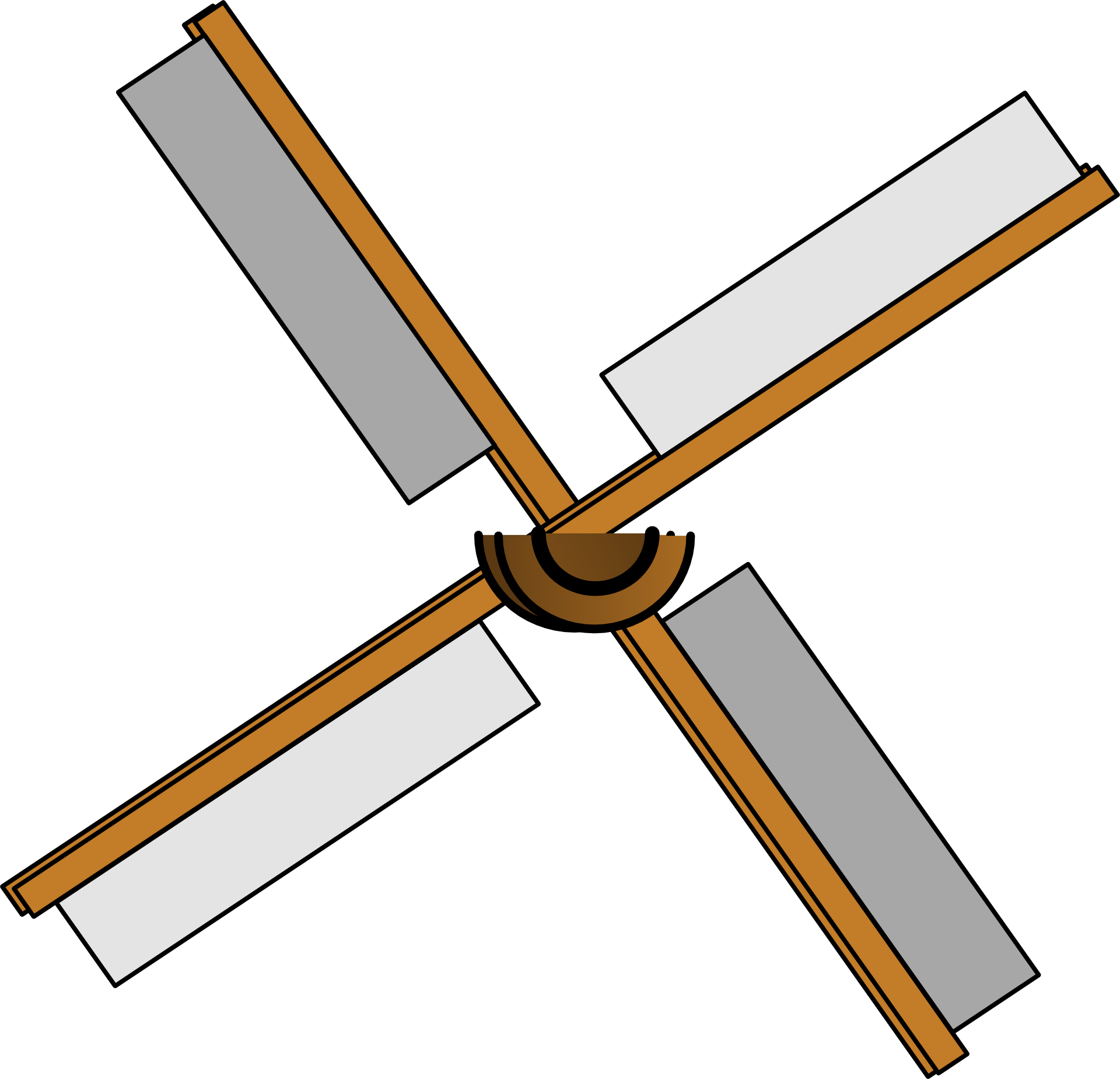 Windmill Blade Clipart - Png Download (600x578), Png Download
