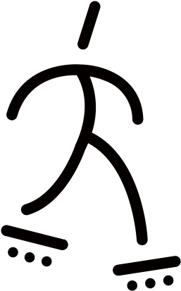 Roller Skate Rubber Stamp Clipart (600x600), Png Download