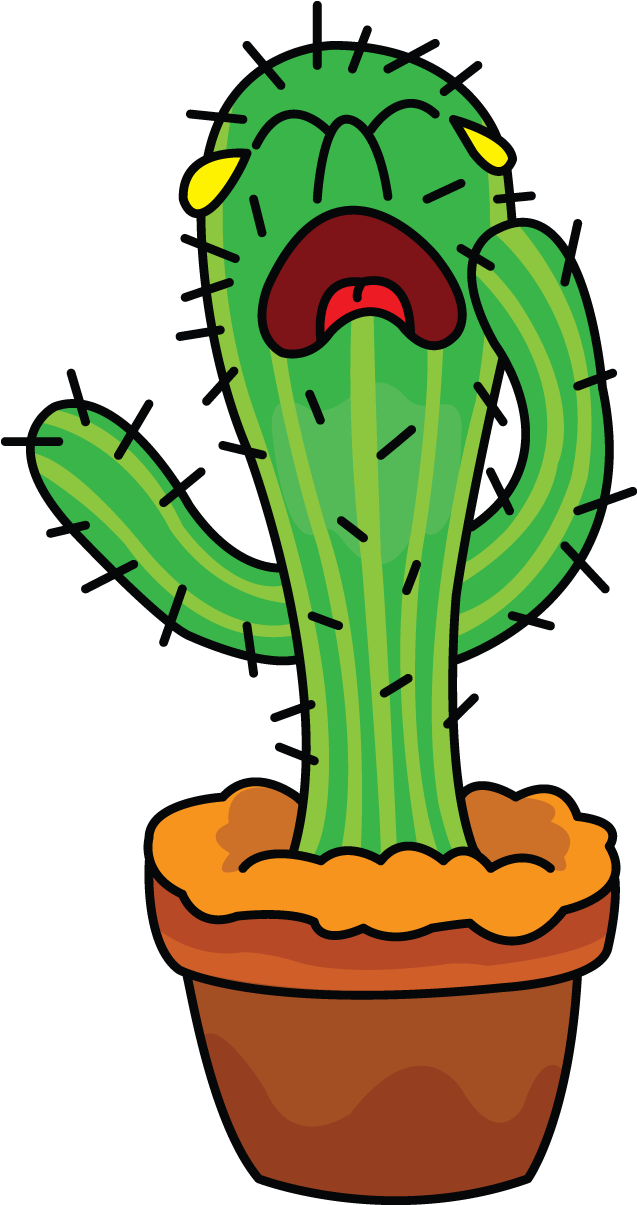 Lotus Clipart Desert Flower - Easy Cactus Drawing - Png Download (720x1280), Png Download