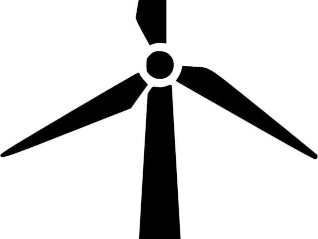 Windmill Clipart Svg - Wind Turbine Icon Png Transparent Png (640x480), Png Download