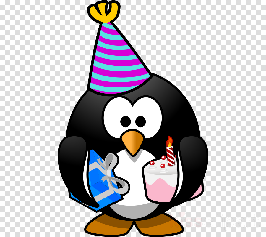 Happy Birthday Penguins Clipart Penguin Birthday Clip - Happy Birthday Penguin Greeting Cards - Png Download (900x800), Png Download