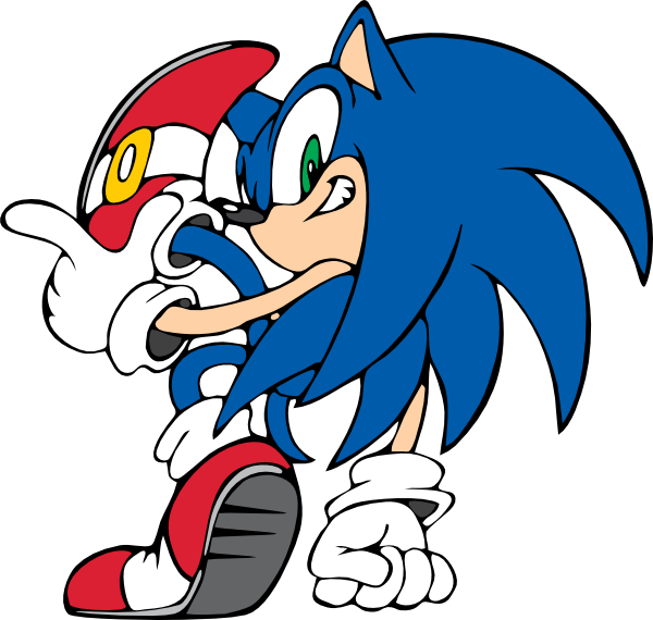 Mario Vs Sonic Clipart (600x570), Png Download