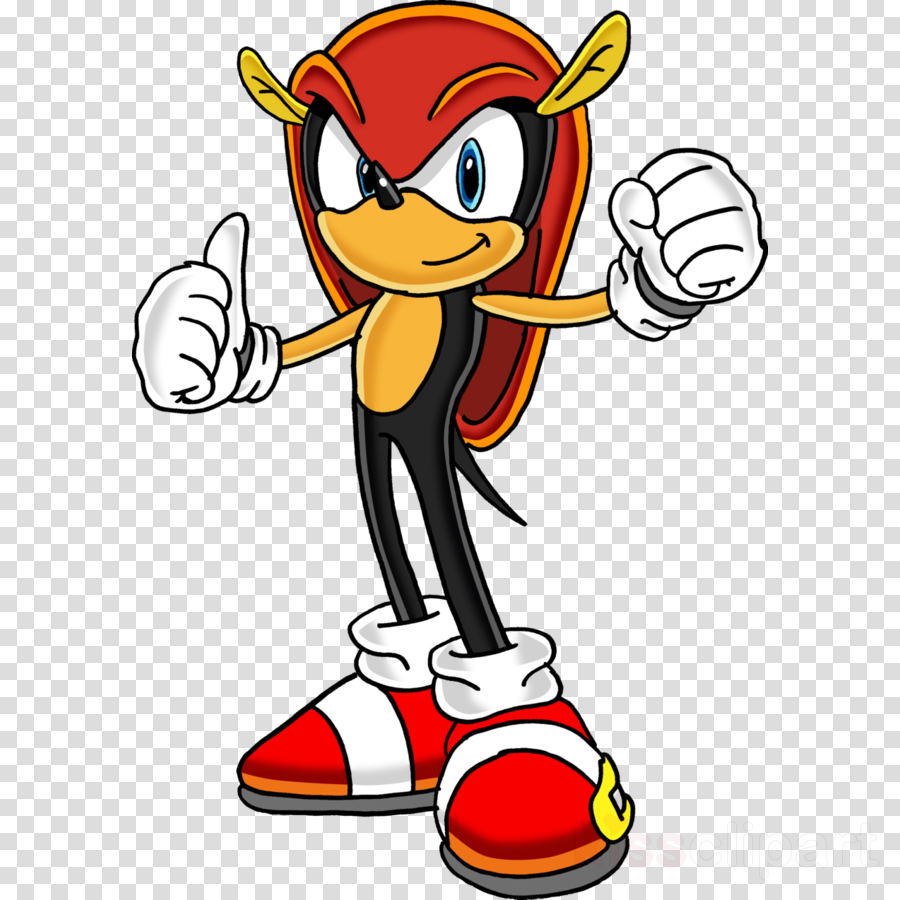 Mighty The Armadillo Official Art Clipart Sonic The - Mighty The Armadillo Drawing - Png Download (900x900), Png Download