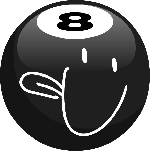 Tennis Ball Clipart Bfb - Battle For Bfdi 8 Ball - Png Download (586x592), Png Download