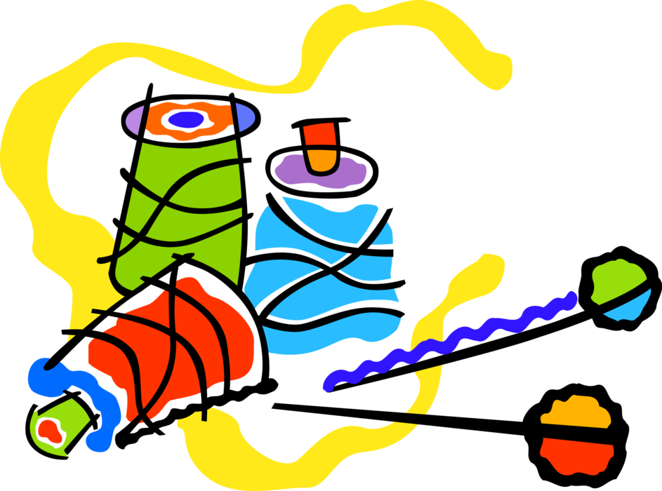 Download Needle Clipart Spool Textiles Werken Png Download (335582