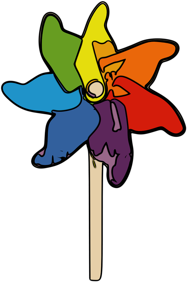 Pinwheel Cliparts Cartoon - Pinwheel Spinning Gif Clipart - Png Download (478x720), Png Download