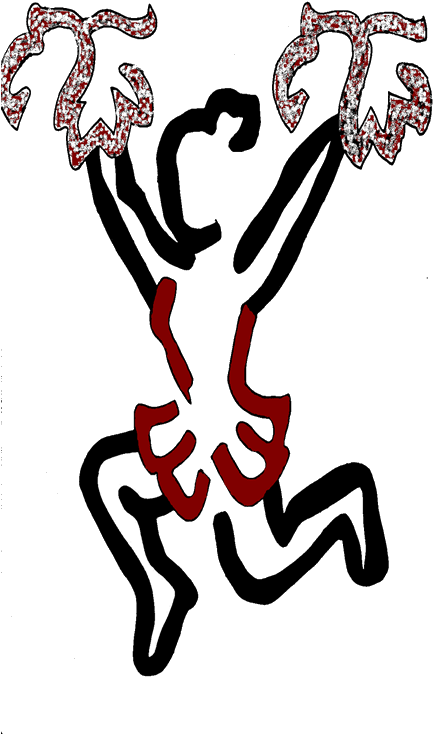 Cheerleader Logo Clipart (432x830), Png Download