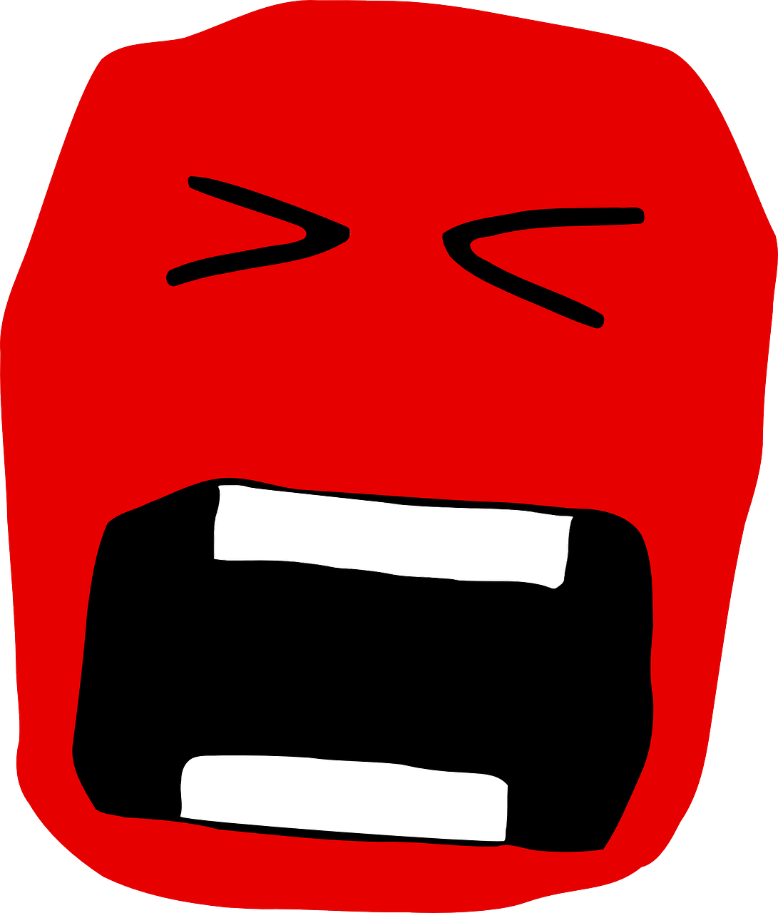 Emotion Clip Art Download - Funny Screaming Face Png Transparent Png (714x800), Png Download