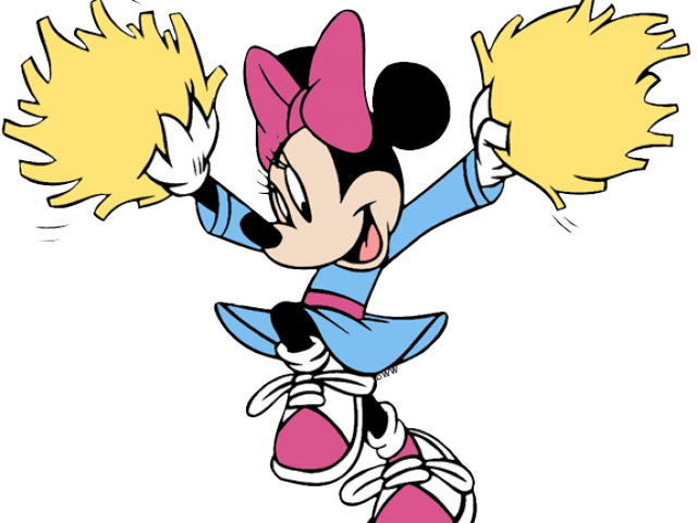 Cheerleader Clipart Disney - Minnie Cheerleader - Png Download (640x480), Png Download