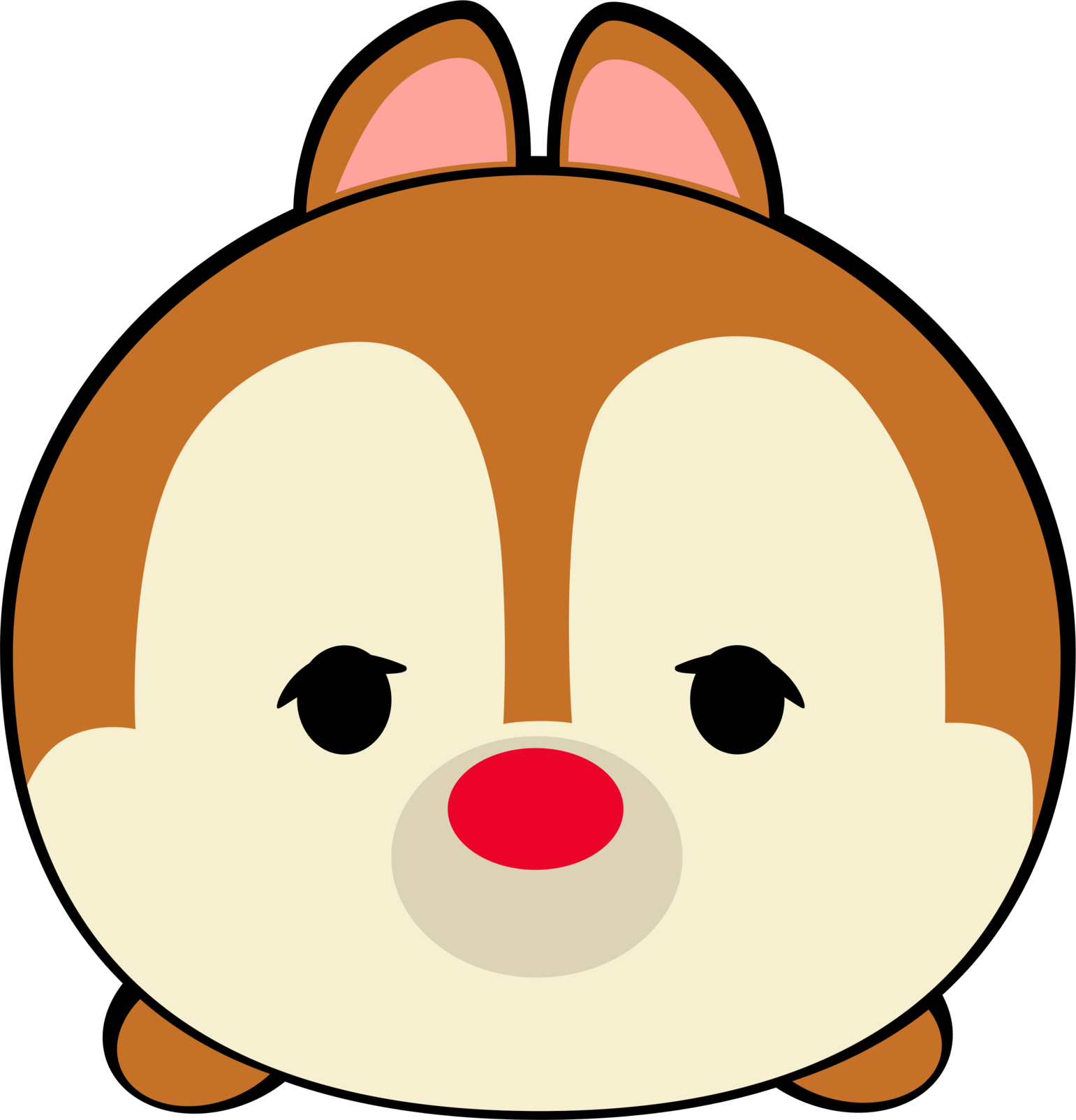 Disney Tsum Tsum Clipart Bambi Paw Patrol Clip Art - Tsum Tsum Emoji - Png Download (1541x1604), Png Download