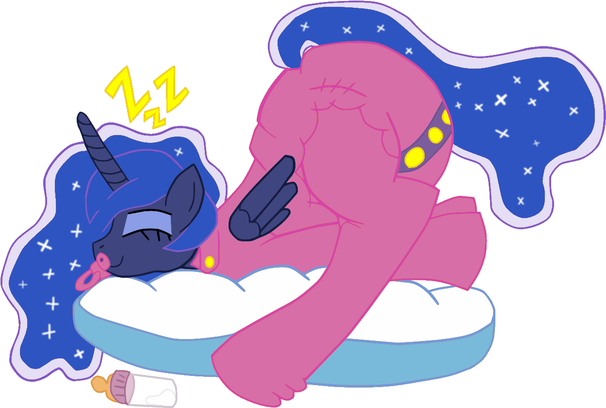 Adult Foal Artist Cuddlelamb Thunderdasher Baby - Princess Luna Diaper Clipart (1280x864), Png Download