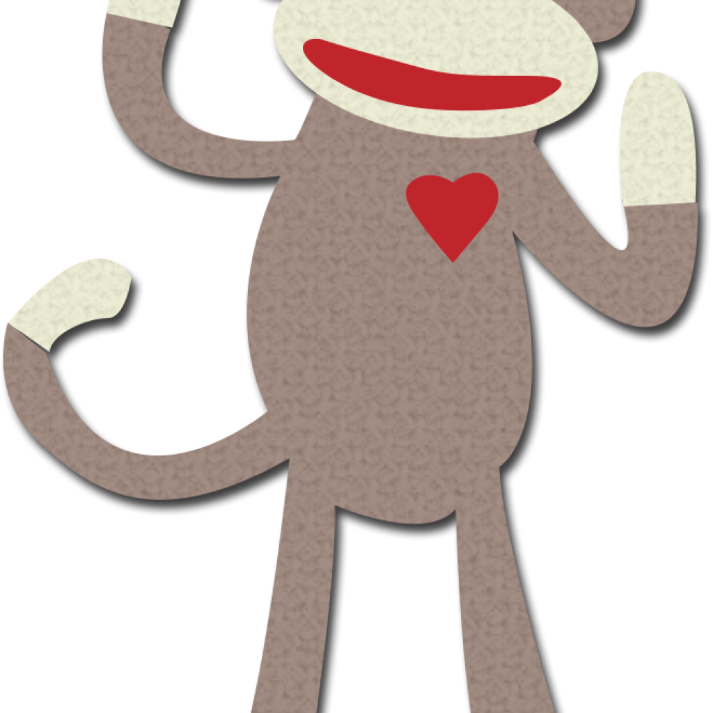 Sock Monkey Clip Art Free Library Music Clipart - Sock Monkey Clip Art - Png Download (1024x1024), Png Download