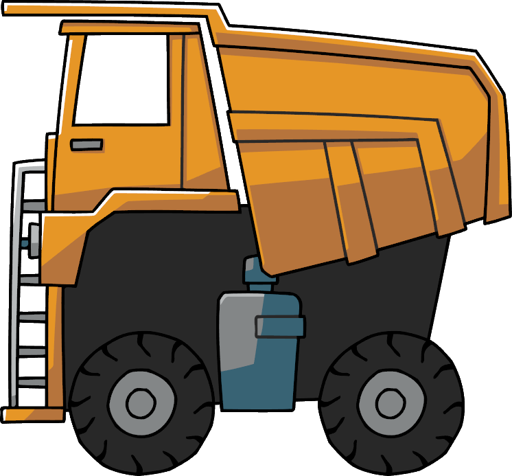 John Cena Clipart Truck - Super Scribblenauts Construction Vehicles - Png Download (746x693), Png Download