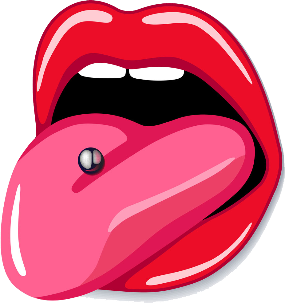 Instagram Clipart Tongue - Transparent Tongue - Png Download (1024x1089), Png Download