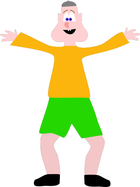 Glad Mand Png - Kid Clipart Transparent Png (539x720), Png Download