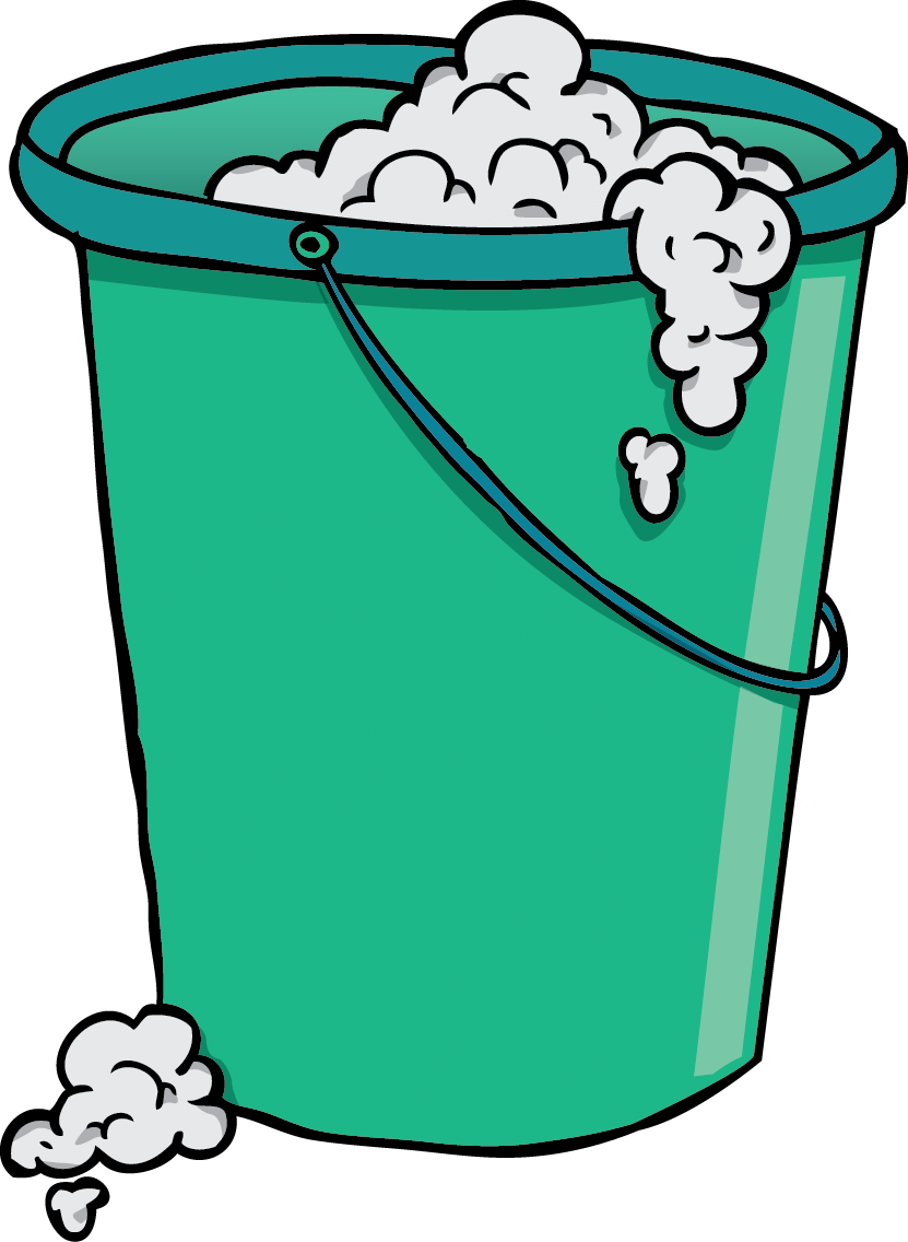 Bucket With Soap - Soap Bucket Png Clipart (831x1136), Png Download