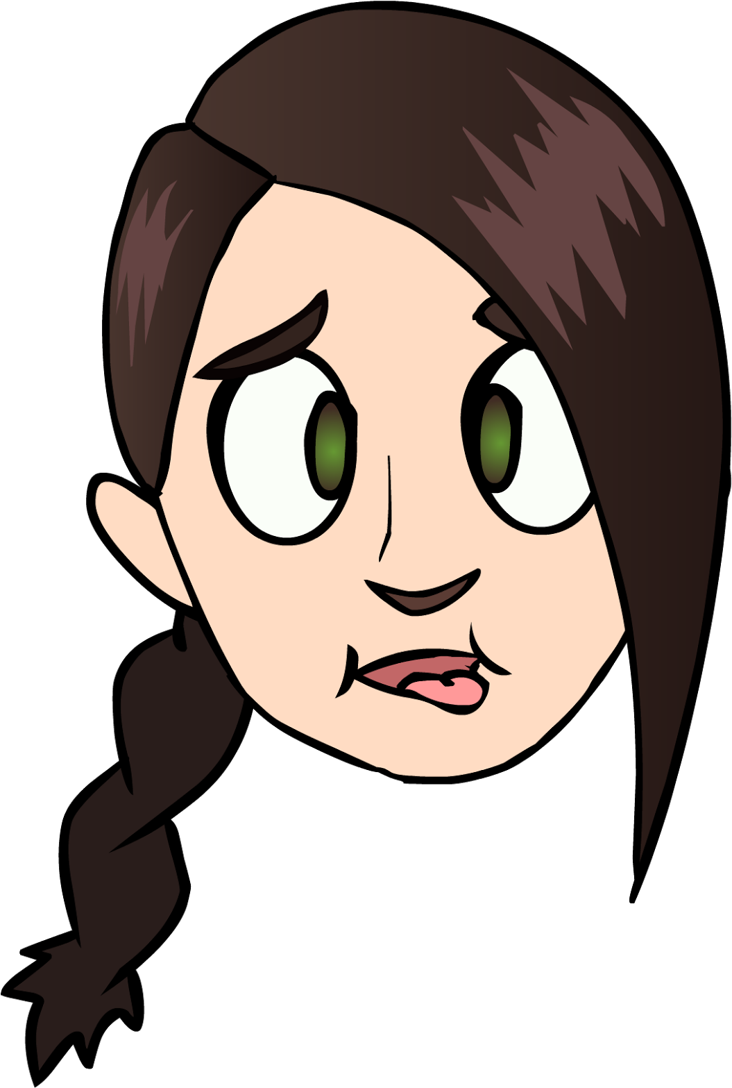 Png Freeuse Download Confused Drawing Portrait - Cartoon Clipart (1096x1600), Png Download