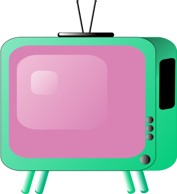 Tv Clipart Pink - Timeline Of Exposure To Traditional Media - Png Download (600x659), Png Download
