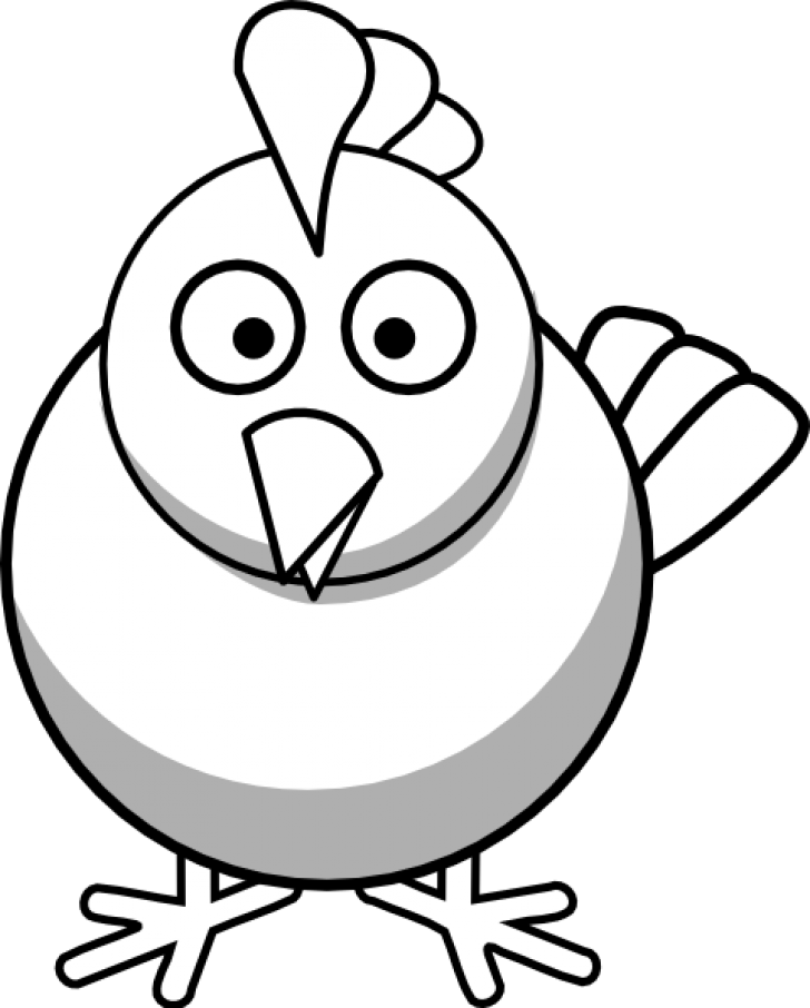 Permalink To Chicken Clipart Black And White House - Chicken Clipart Black And White - Png Download (728x906), Png Download