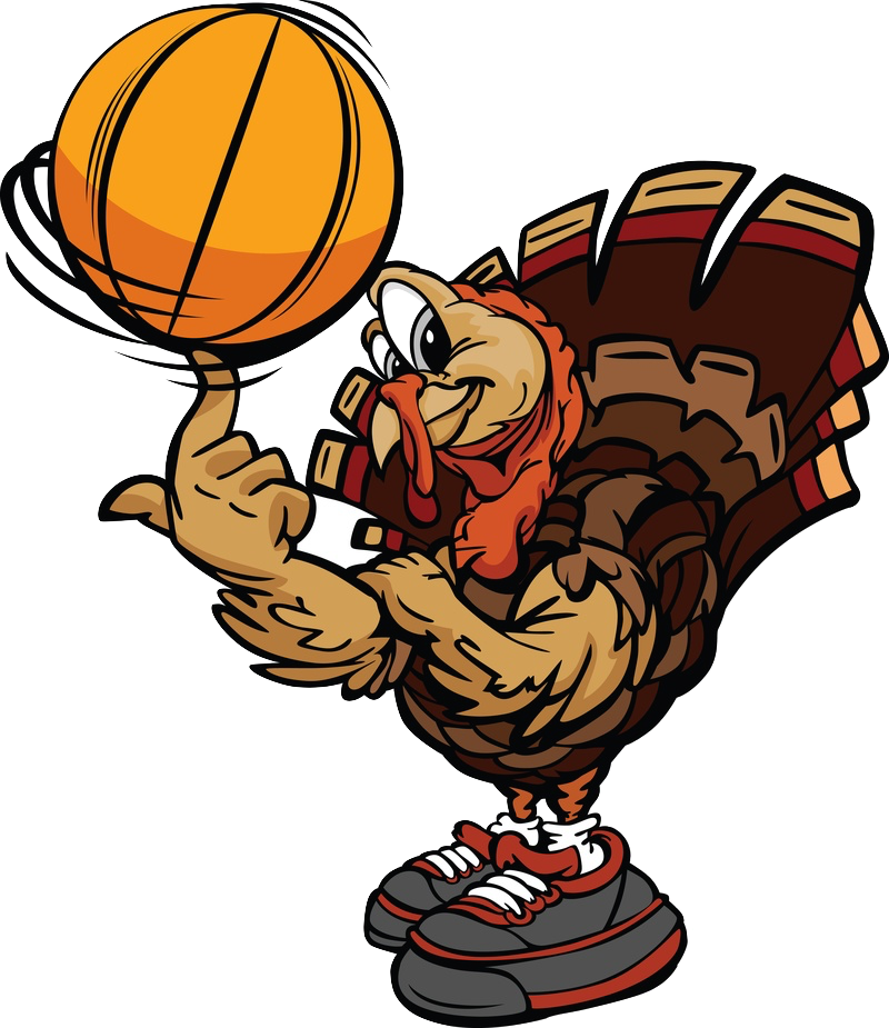 Cmba On Twitter - Basketball Thanksgiving Clipart (800x925), Png Download