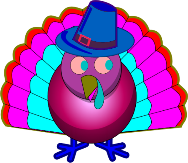 Clip Arts Related To - Clip Art Turkey Colorful - Png Download (600x520), Png Download