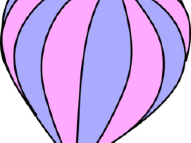 Hot Air Balloon Clipart Purple - Purple - Png Download (640x480), Png Download