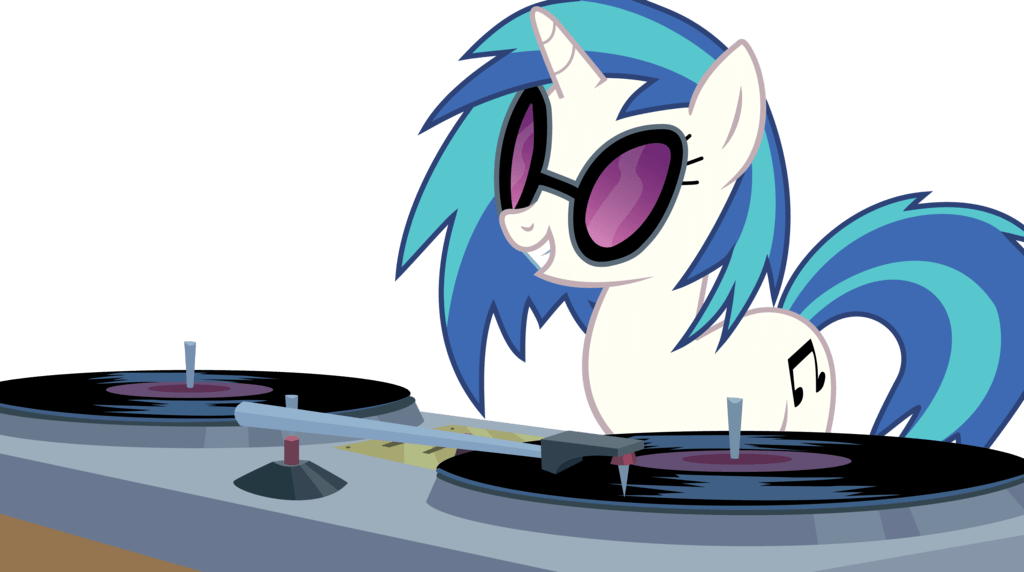 Cartoon - Dj Pon 3 Clipart (1024x572), Png Download