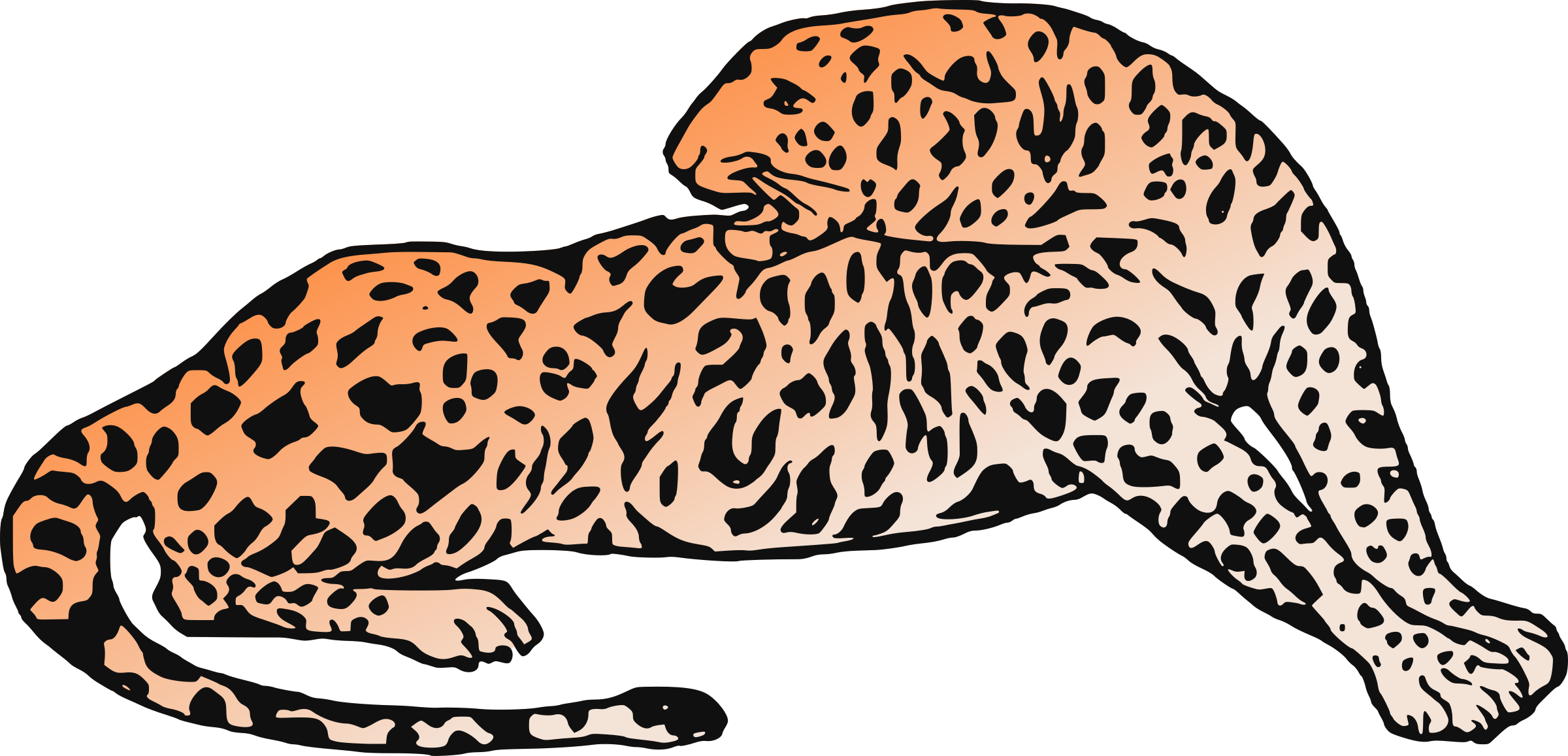 Big Image Png - Jaguar Clipart (2400x1157), Png Download