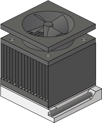 Cpu Heatsink Fan Socket Clipart Png Transparent Png (600x600), Png Download
