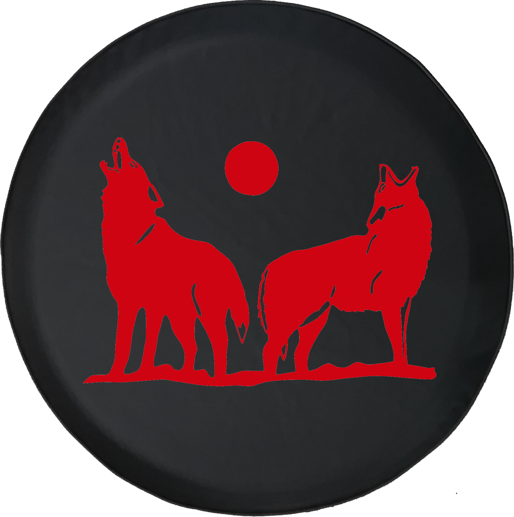 Wolves Howling In The Moonlightoffroad Jeep Rv Camper - Czechoslovakian Wolfdog Clipart (1768x1777), Png Download