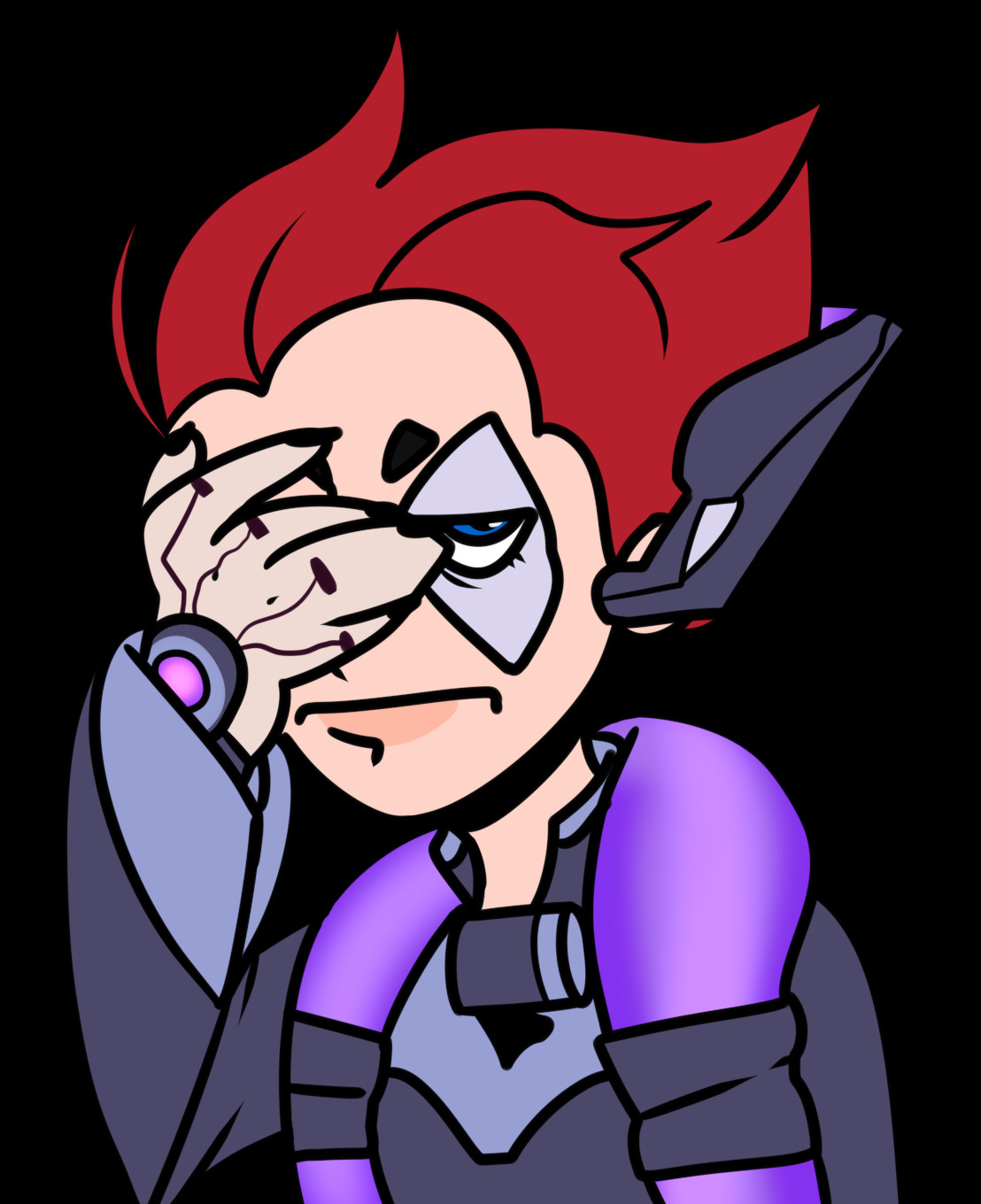 Facepalm - Cartoon Clipart (1108x1360), Png Download