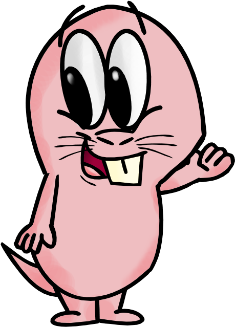 Mole Clipart Comic - Naked Mole-rat - Png Download (491x660), Png Download