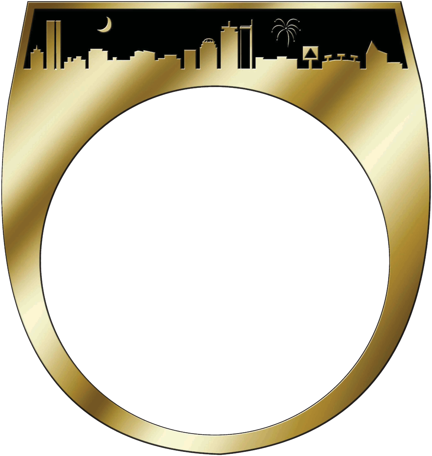 Class Of 2018 Brass Rat Boston Skyline - Circle Clipart (1469x1542), Png Download