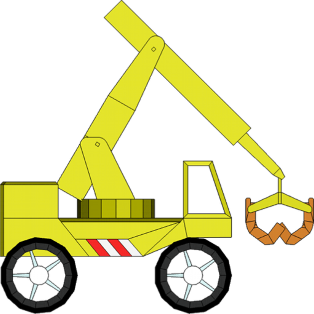 The Little Crane That Could 4 Clipart (630x630), Png Download