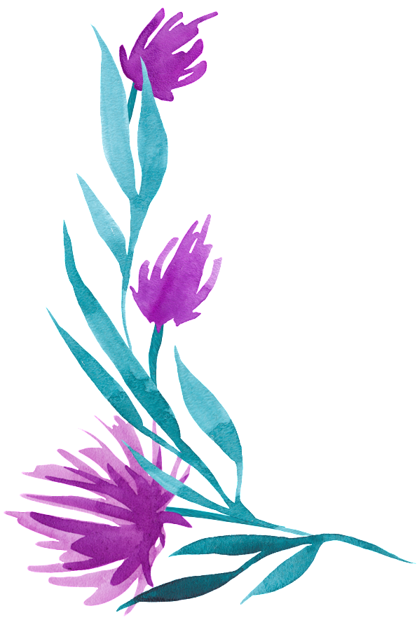 Purple Flower Core Transparent Decorative - Illustration Clipart (1024x1024), Png Download
