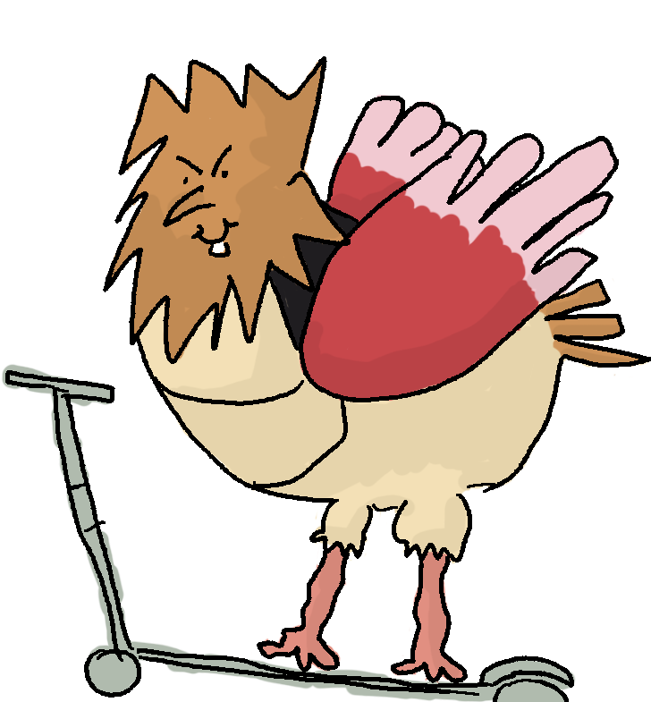 Drawing Turkey Badly - Cartoon Clipart (805x805), Png Download